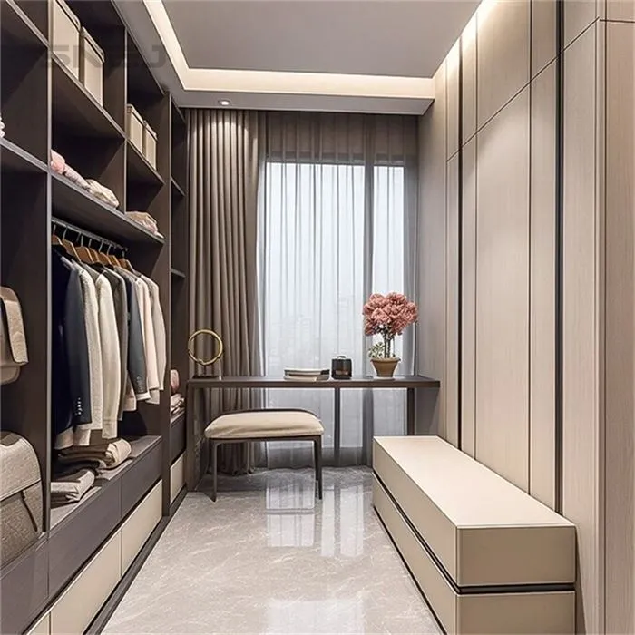Modern Minimalist Open Closet For Small Bedroom
