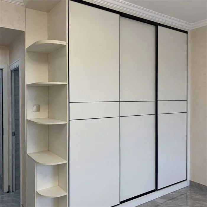 Minimalist Modern Sliding Door Clothes Cabinet
